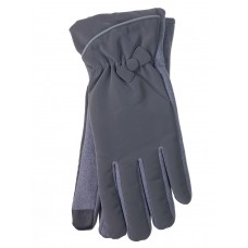 На фото 1 - Женские перчатки утепленные, цвет серый