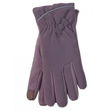 На фото 1 - Женские перчатки утепленные, цвет сиреневый