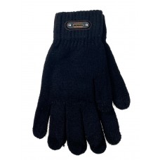 На фото 1 - Мужские теплые перчатки из шерсти,  цвет черный