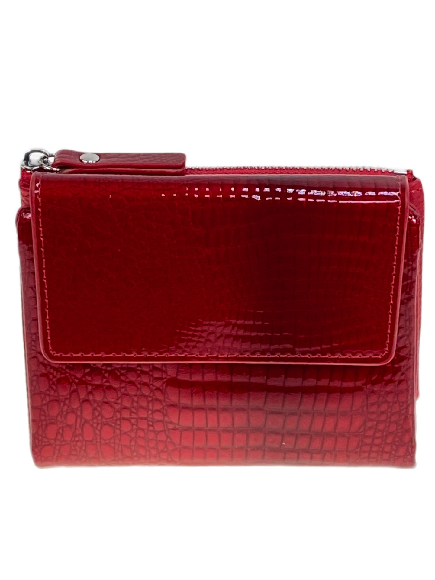 На фото 1 -  Женское портмоне из искусственной кожи, цвет красный