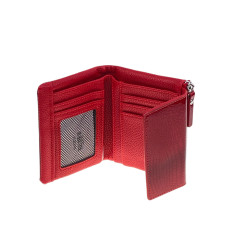 На фото 2 -  Женское портмоне из искусственной кожи, цвет красный