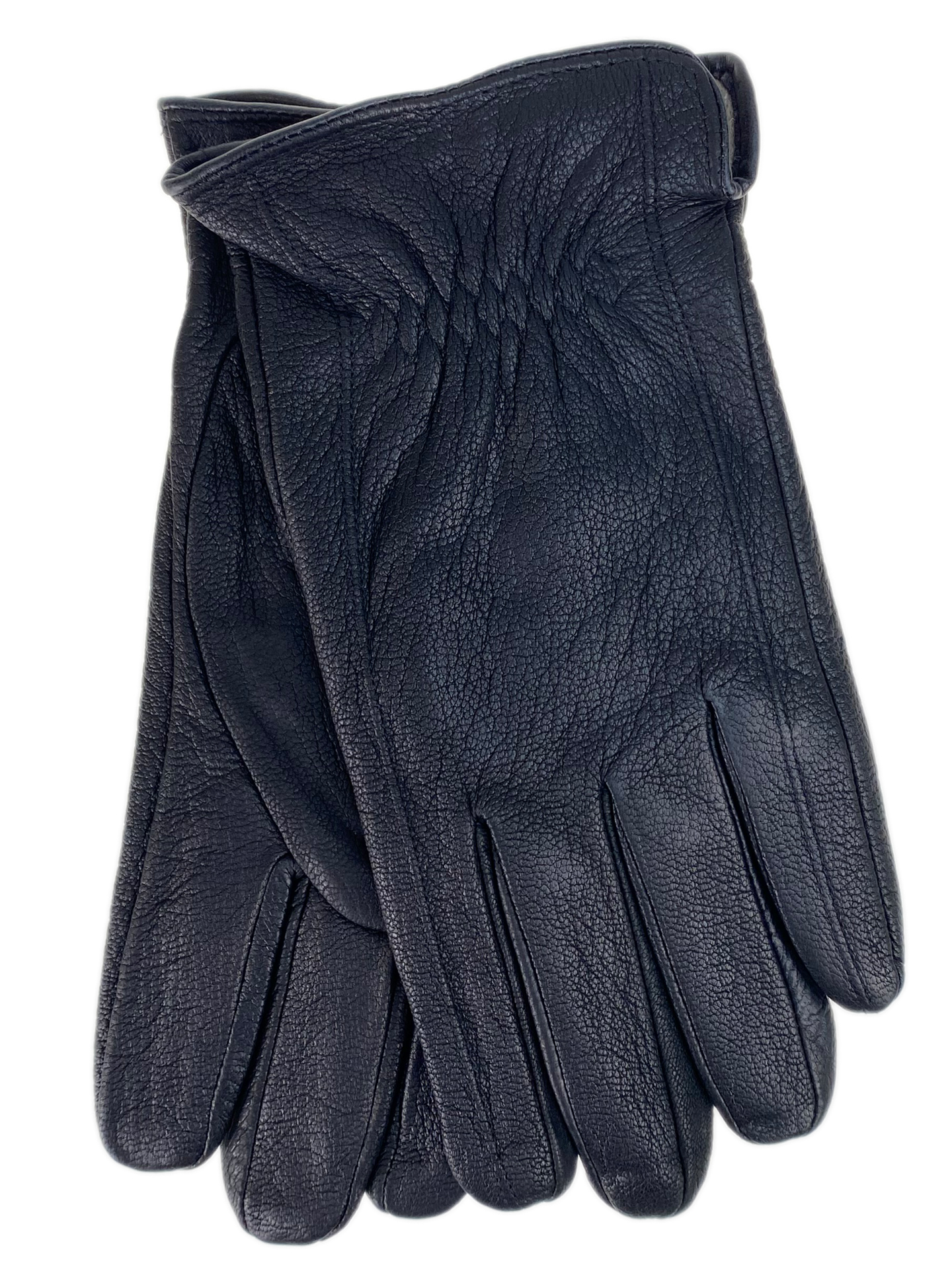 На фото 1 -  Перчатки мужские из натуральной кожи цвет черный
