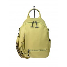 На фото 3 - Женский рюкзак   из искусственной кожи, цвет желтый 