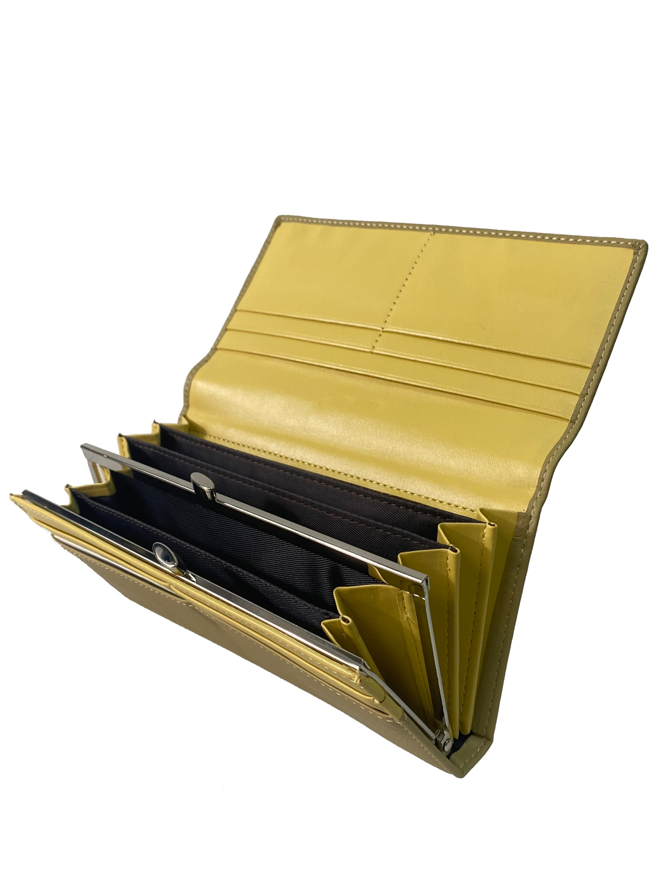 На фото 2 - Женское портмоне из мягкой искусственной кожи,  цвет желтый