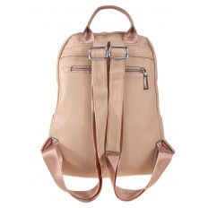 На фото 3 - Женская рюкзак  из искусственной кожи, цвет пудра