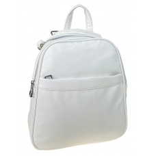 На фото 1 - Женский рюкзак из искусственной кожи, цвет белый
