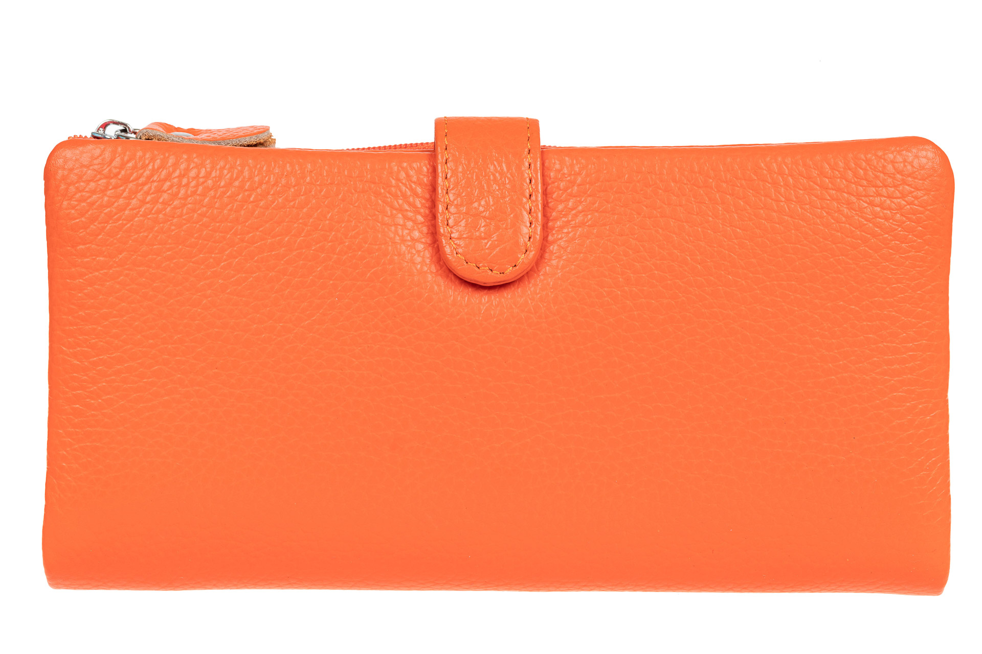На фото 1 - Портмоне-кошелек женское, цвет оранжевый