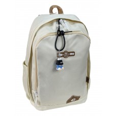 На фото 1 - Молодежный рюкзак из  водоотталкивающей ткани, цвет белый