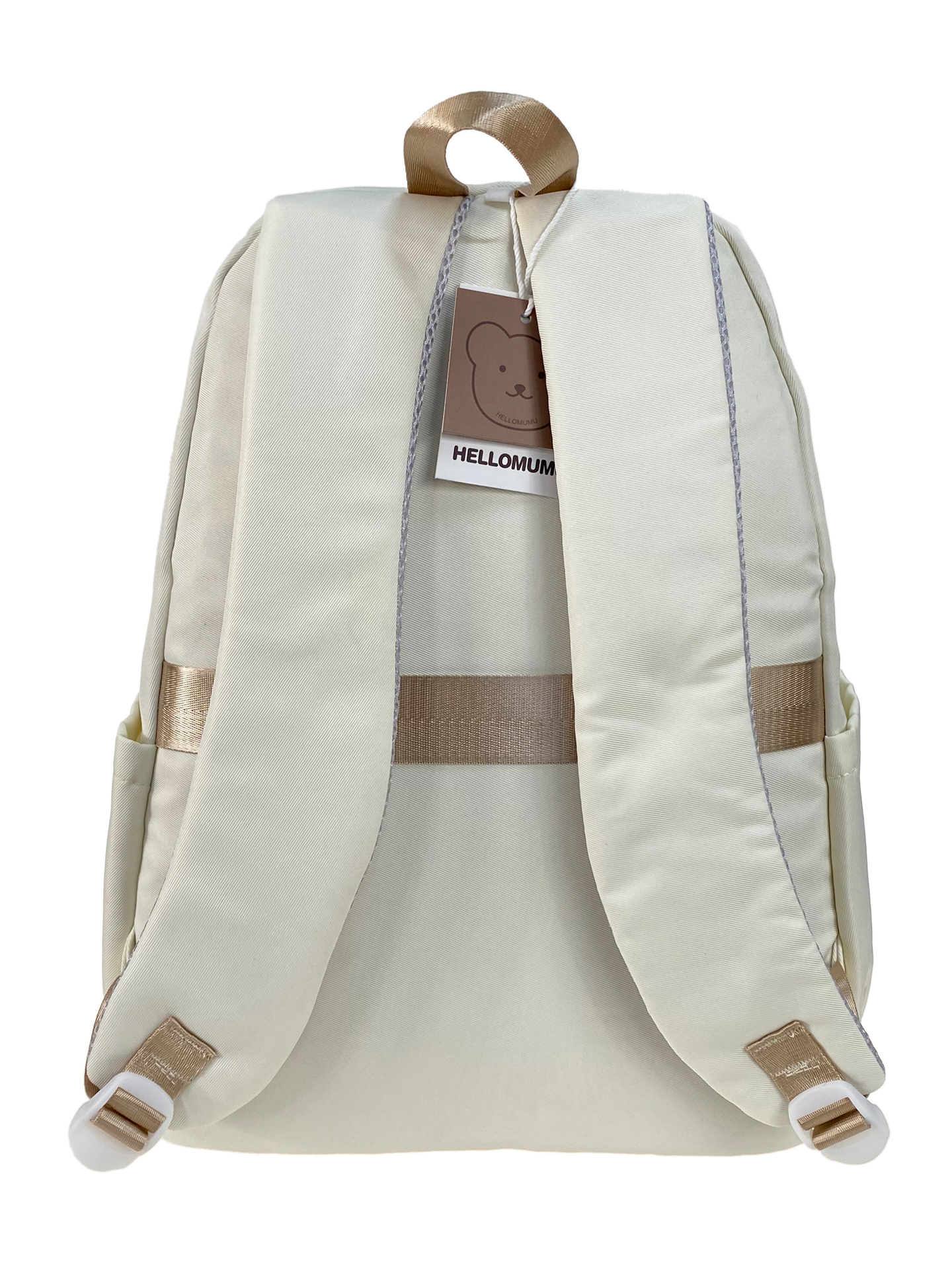 На фото 2 - Молодежный рюкзак из  водоотталкивающей ткани, цвет белый