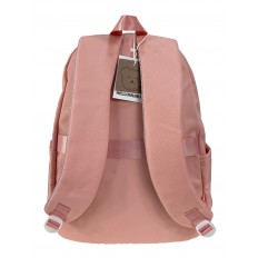 На фото 2 - Молодежный рюкзак из  водоотталкивающей ткани, цвет  розовый