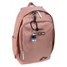 На фото 1 - Молодежный рюкзак из  водоотталкивающей ткани, цвет  розовый