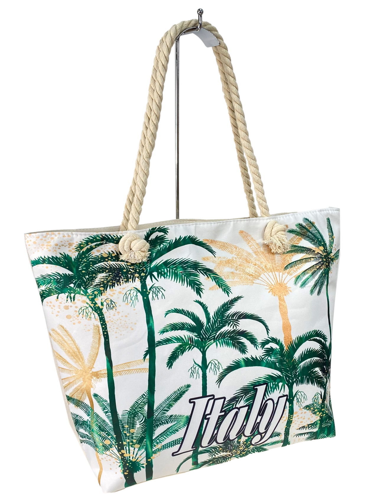 На фото 2 - Пляжная сумка  из текстиля, мультицвет