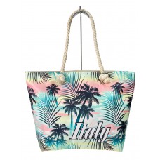 На фото 1 - Пляжная сумка  из текстиля, мультицвет