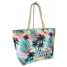 На фото 2 - Пляжная сумка  из текстиля, мультицвет