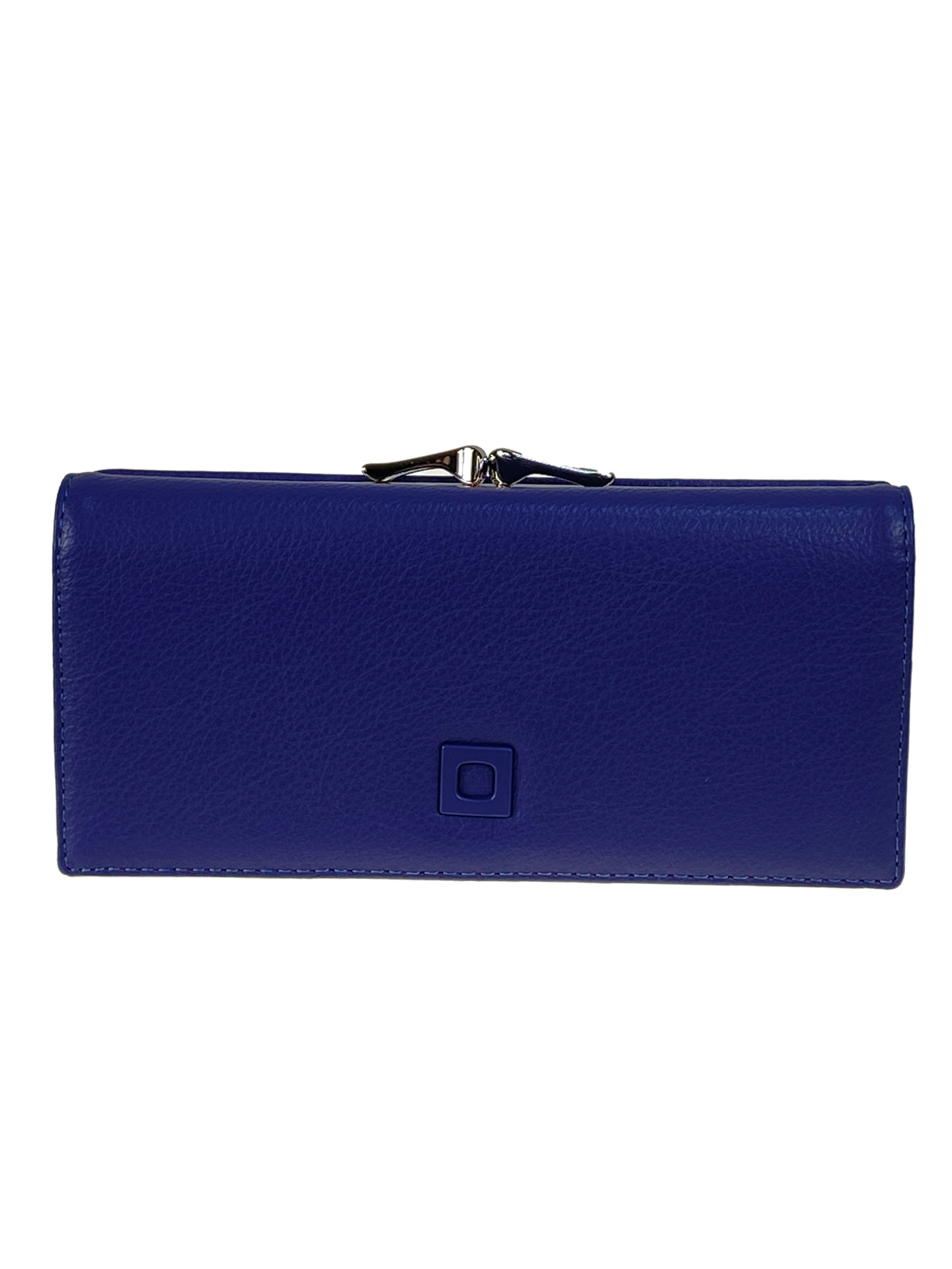 На фото 1 - Женское портмоне с фермуаром из искусственной кожи, цвет фиолетово - синий