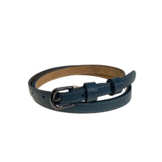 На фото 1 - Ремень женский из натуральной кожи, цвет тёмно зеленый