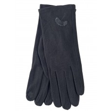 На фото 1 - Элегантные хлопоковые перчатки, цвет темно серый