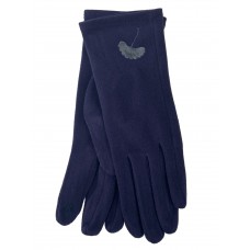 На фото 1 - Элегантные хлопоковые перчатки, цвет синий