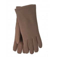 На фото 1 -  Женские перчатки утепленные , цвет светло коричневый
