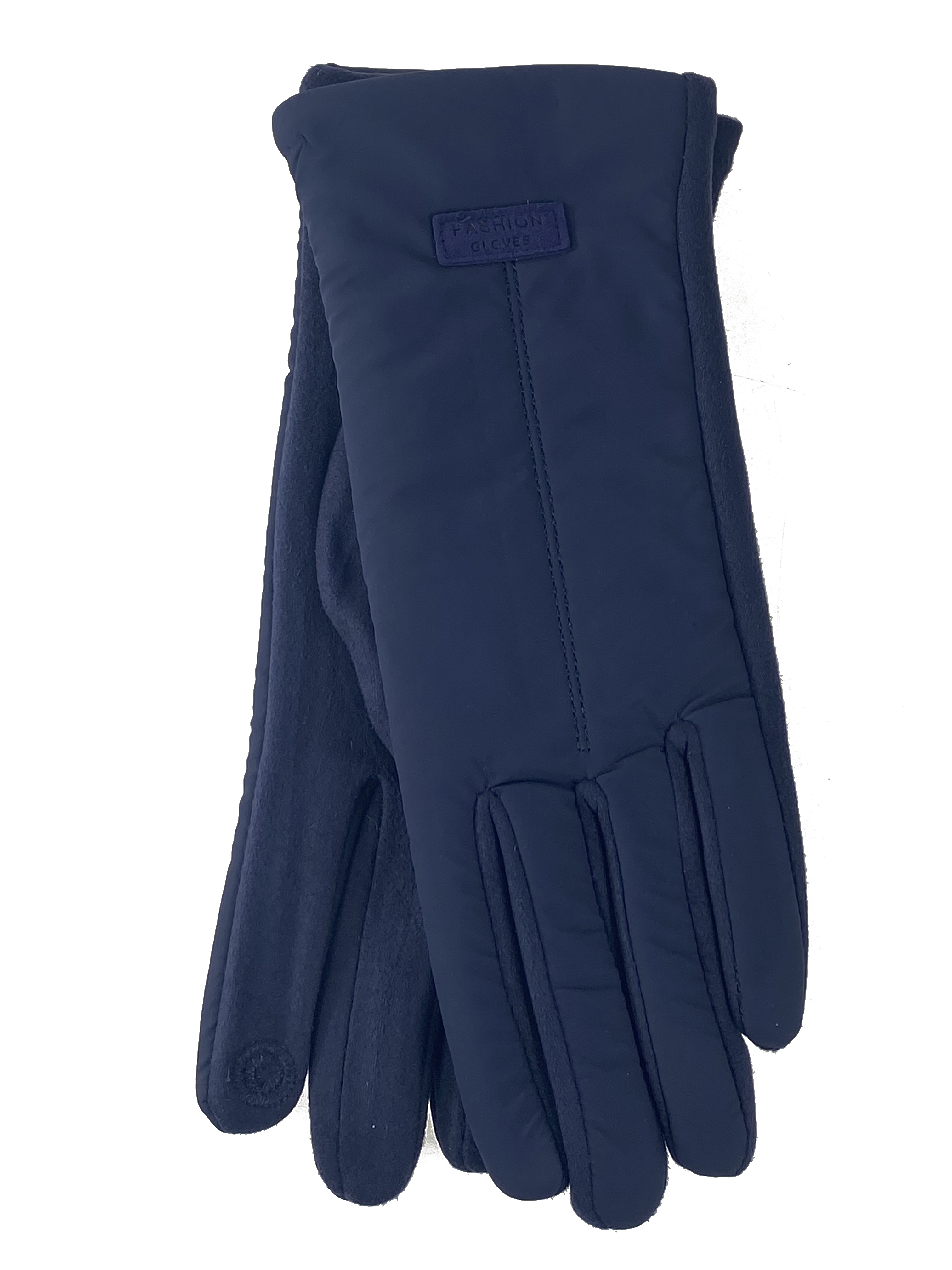 На фото 1 - Женские перчатки утепленные, цвет синий