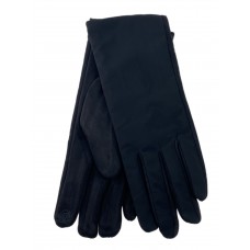 На фото 1 - Теплые женские перчатки, цвет черный