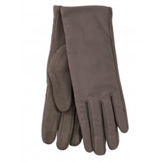 На фото 1 - Теплые женские перчатки, цвет бежевый
