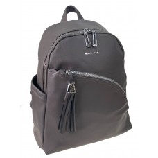 На фото 1 - Сумка-рюкзак из искусственной кожи, цвет  серый