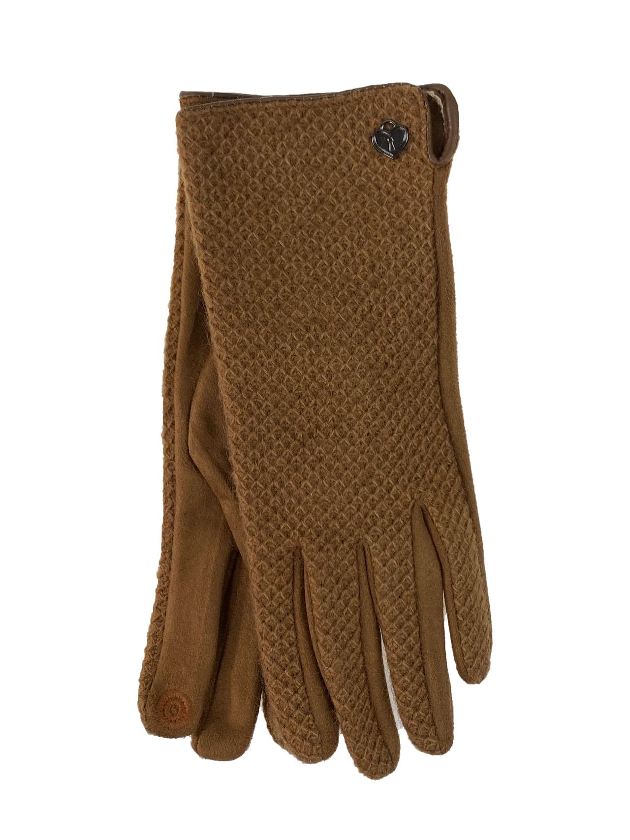На фото 1 - Элегантные демисезонные перчатки, цвет коричневый