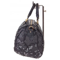 На фото 4 - Женская вечерняя сумка с пайетками, цвет чёрный