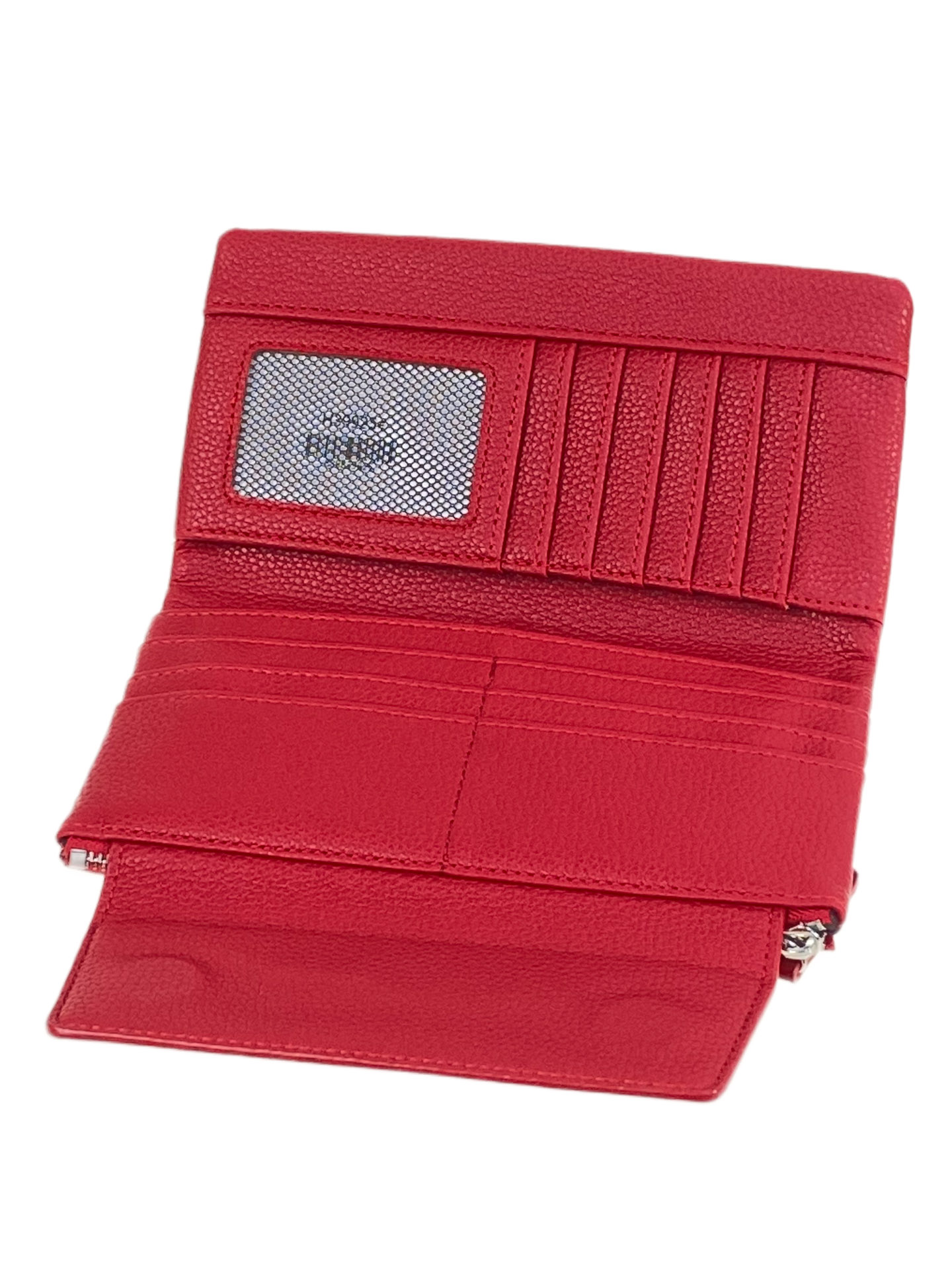 На фото 2 -  Женское портмоне из искусственной кожи, цвет красный