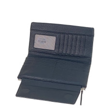 На фото 2 -  Женское портмоне из искусственной кожи, цвет черный