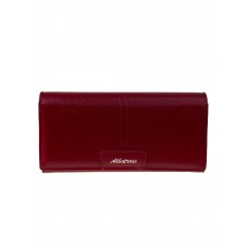 На фото 1 - Женское портмоне из натуральной кожи, цвет темно красный