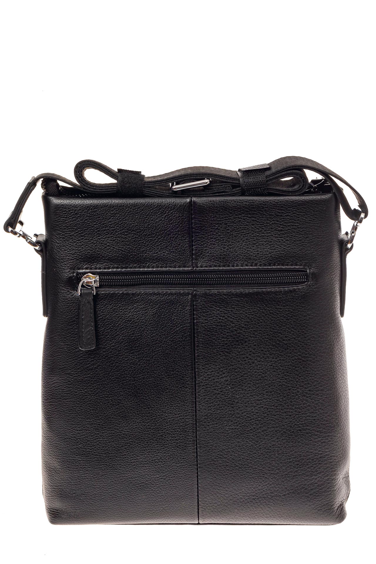 На фото 3 - Мужская сумка из натуральной кожи, цвет черный