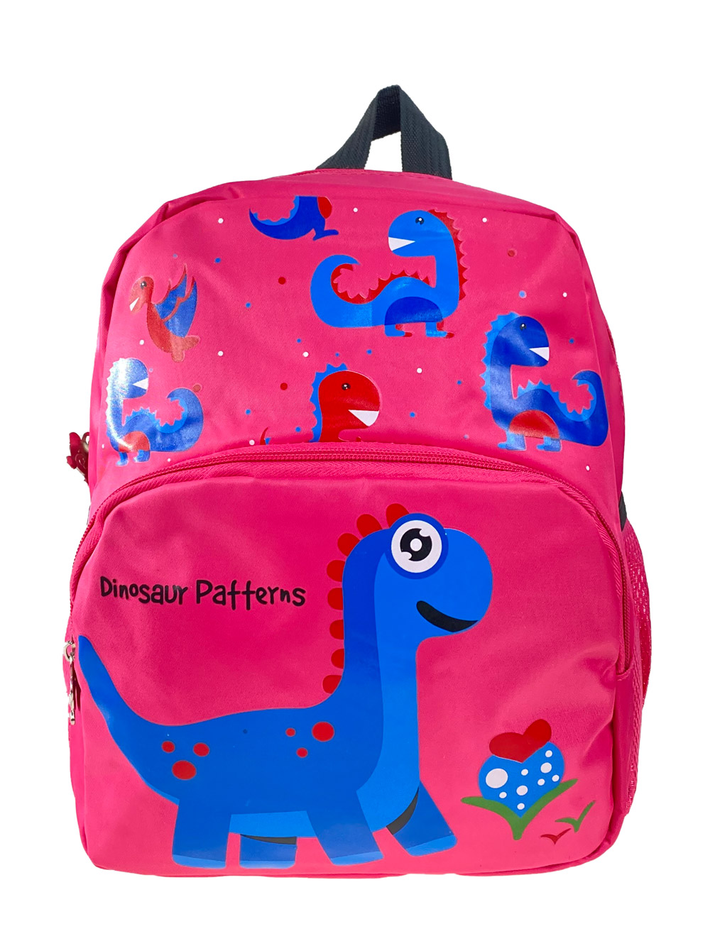 На фото 2 - Детский рюкзак с динозавриками, цвет фуксия