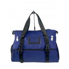 На фото 2 - Дорожная сумка из текстиля , цвет синий
