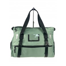 На фото 2 - Дорожная сумка из текстиля , цвет зеленый