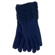 На фото 1 - Утепленные женские перчатки, цвет синий