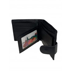 На фото 2 - Мужской кошелёк из искусственной кожи, цвет чёрный