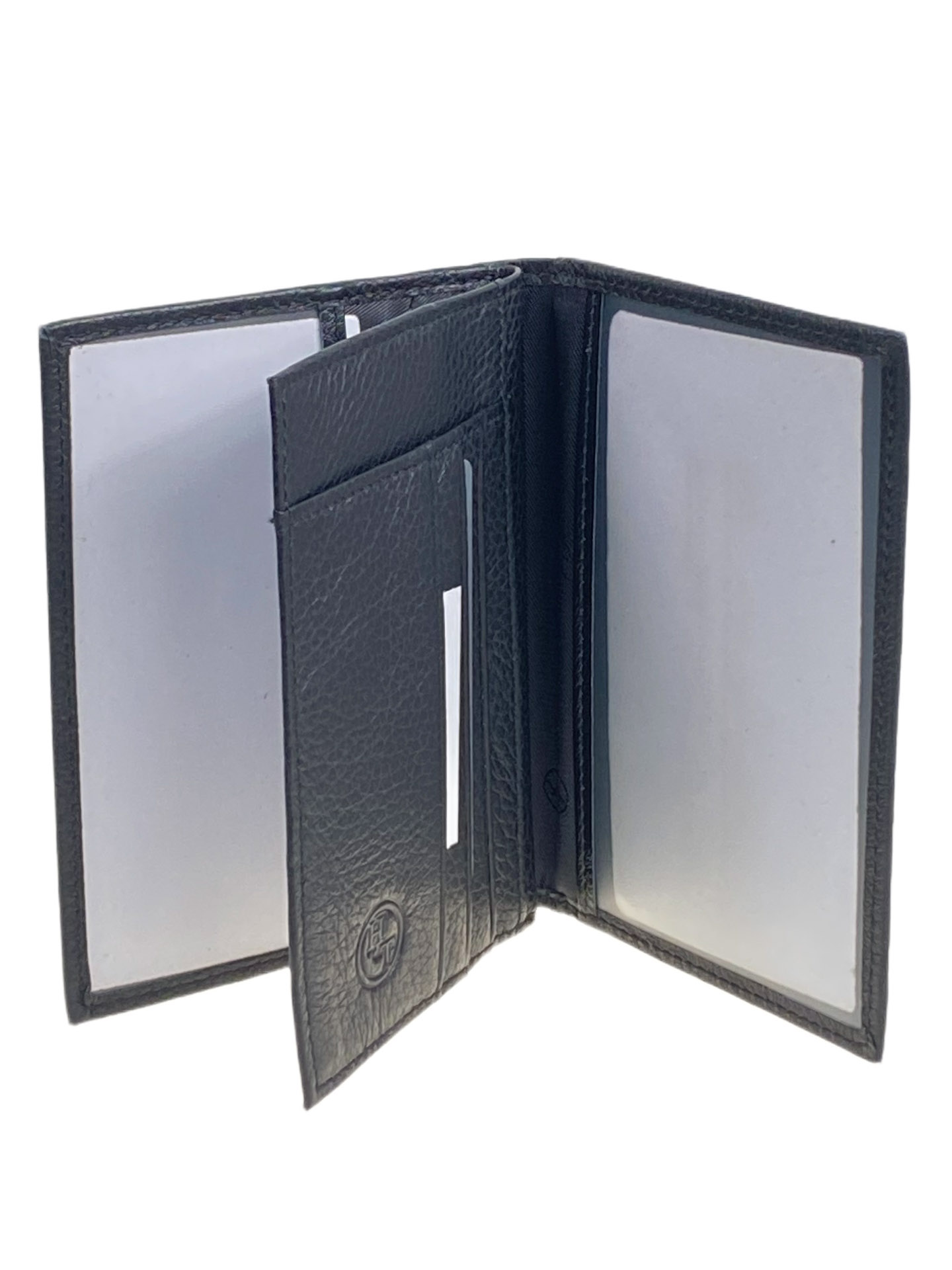 На фото 2 -  Обложка для  паспорта и автодокументов из натуральной кожи, цвет черный