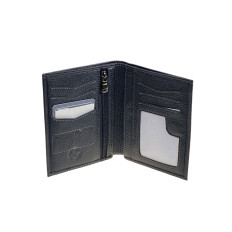 На фото 2 - Мужское портмоне из натуральной кожи, цвет черный На фото 2 - Мужское портмоне из натуральной кожи, цвет черный