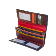 На фото 2 -  Женское портмоне из натуральной кожи мультицвет