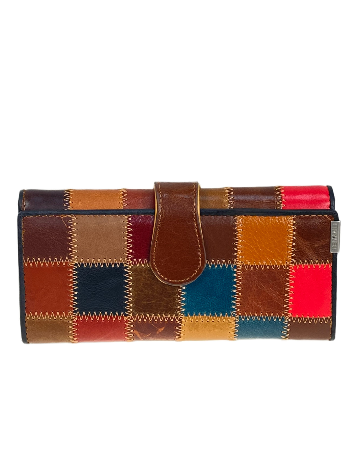 На фото 1 -  Женское портмоне из натуральной кожи мультицвет