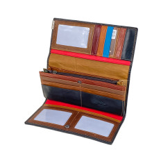 На фото 2 -  Женское портмоне из натуральной кожи мультицвет