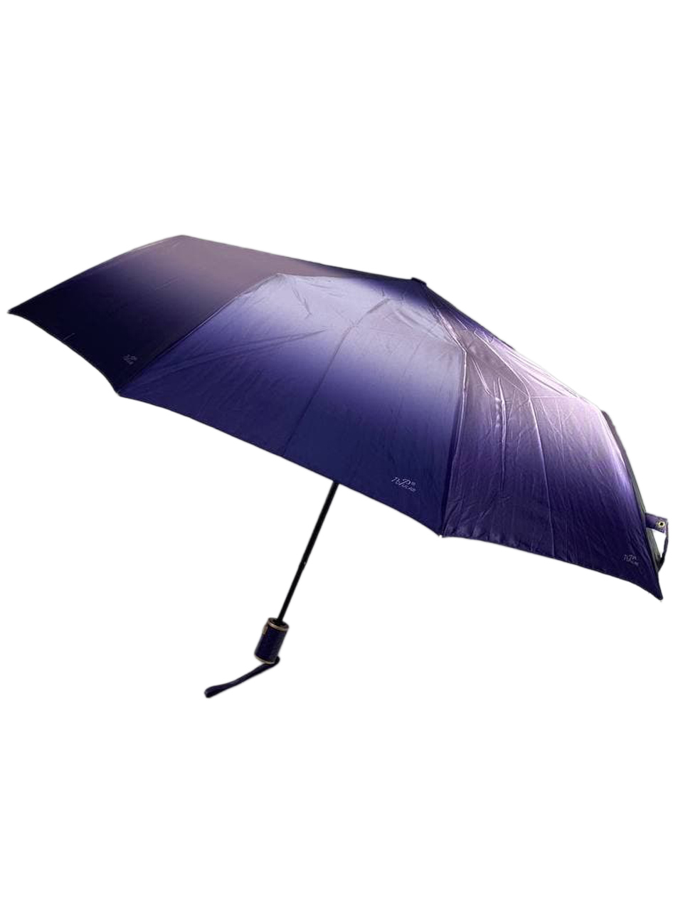 На фото 1 - Женский зонт-полуавтомат, цвет фиолетовый