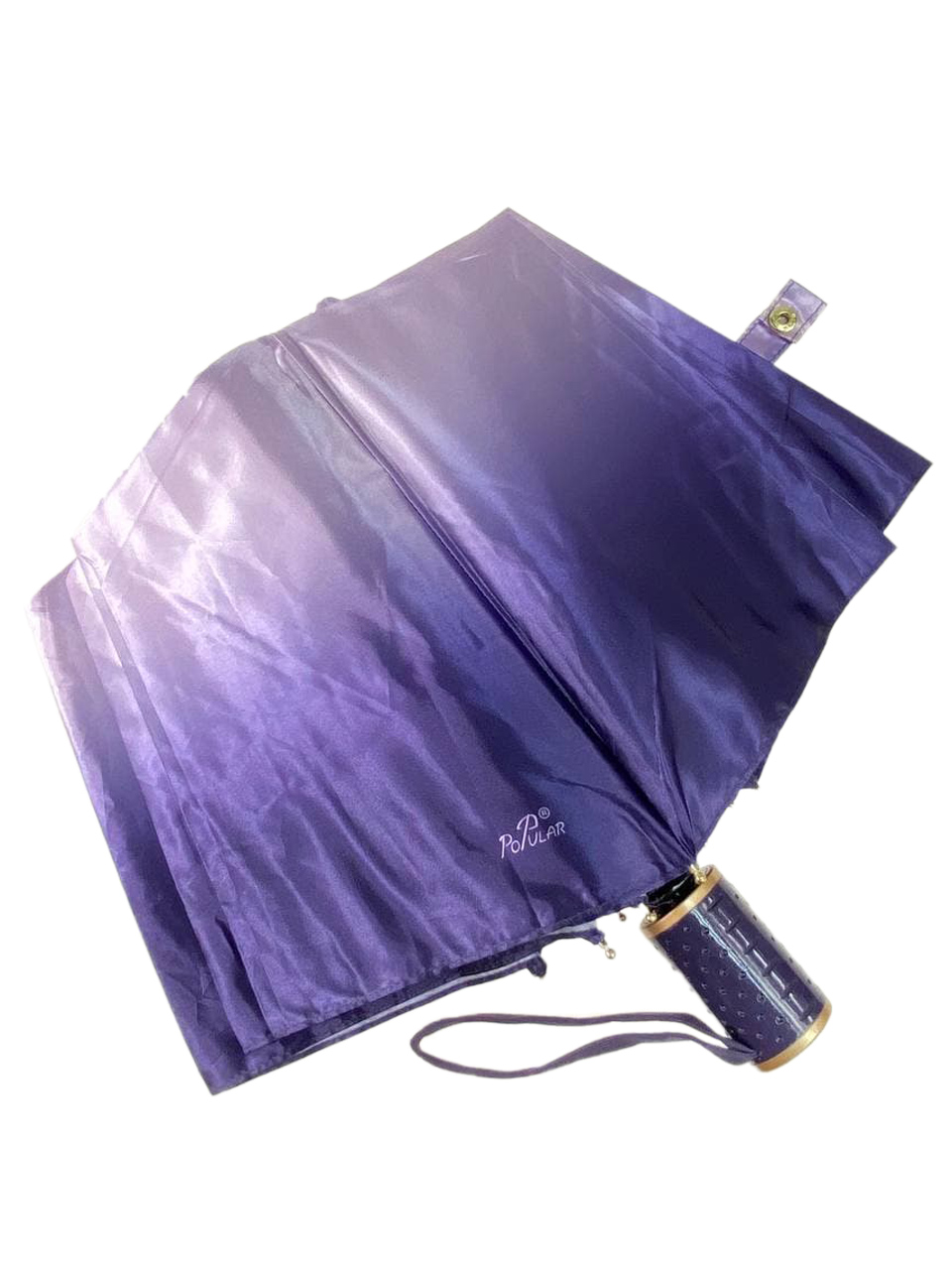 На фото 4 - Женский зонт-полуавтомат, цвет фиолетовый