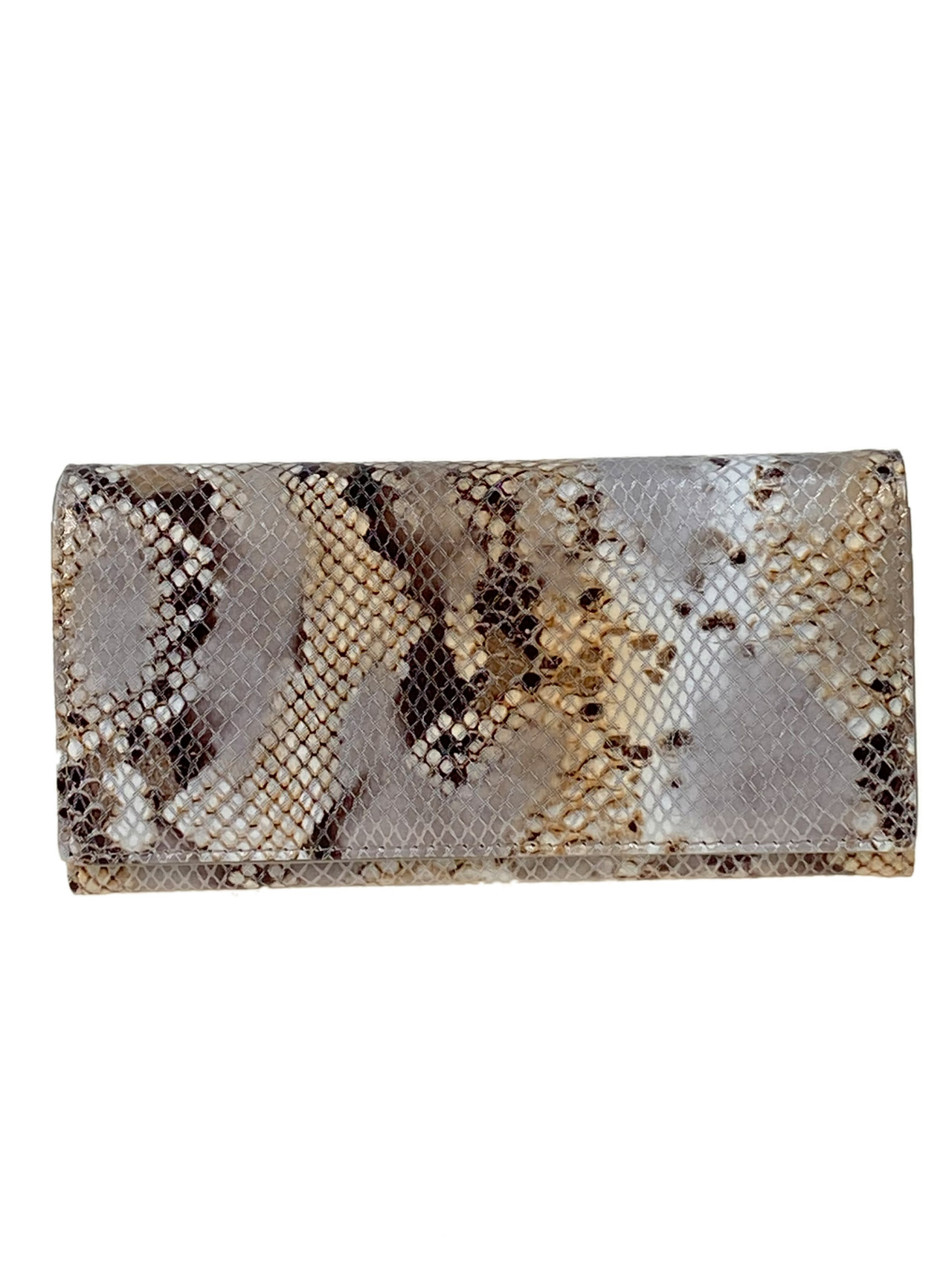 На фото 1 - Женское портмоне из натуральной кожи, мультицвет