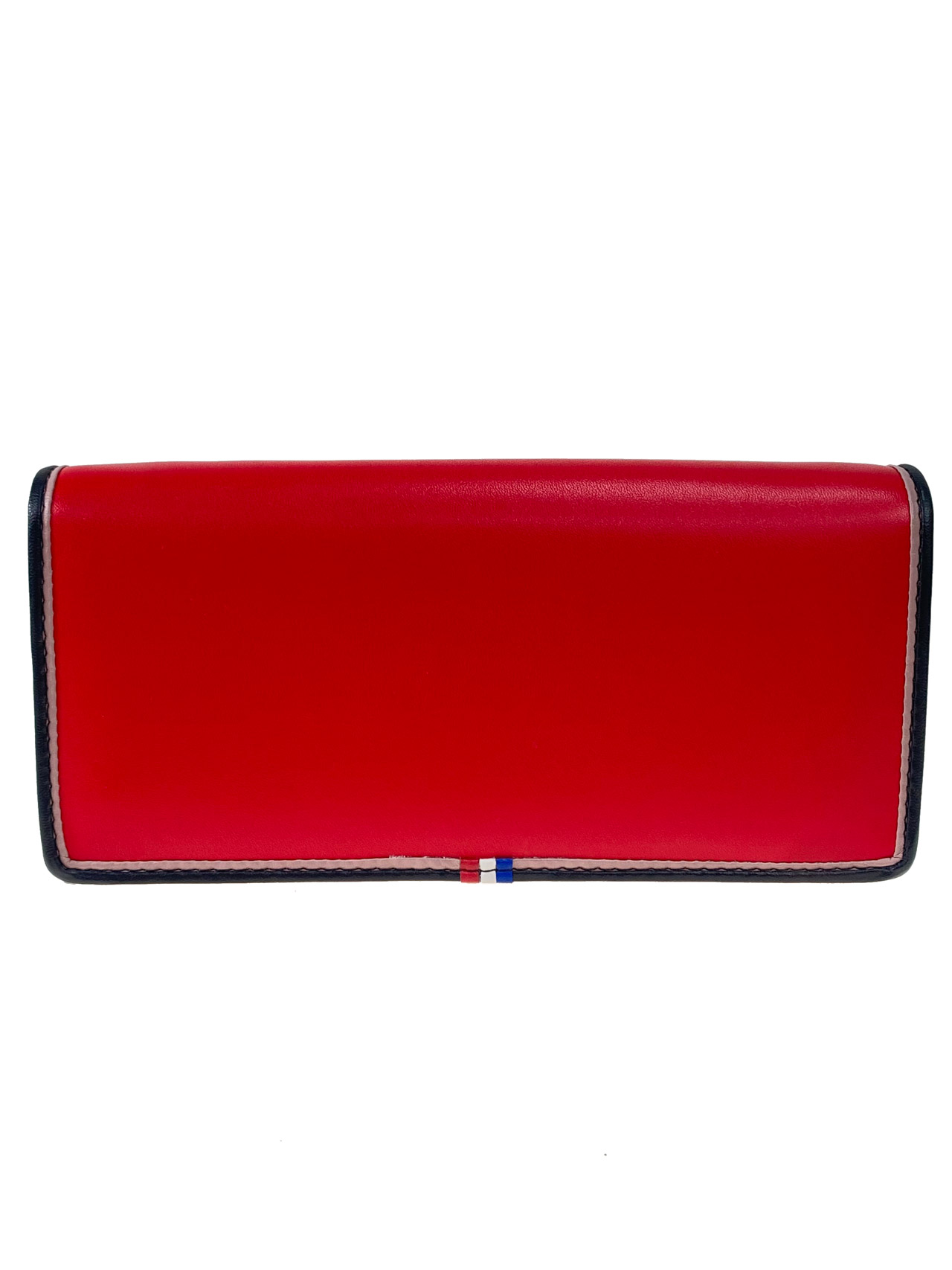 На фото 1 - Женское портмоне из мягкой натуральной кожи,  цвет красный