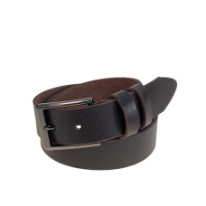 На фото 1 -  Ремень мужской из натуральной кожи, цвет шоколад