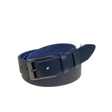 На фото 1 - Ремень мужской из натуральной кожи, цвет синий На фото 1 - Ремень мужской из натуральной кожи, цвет синий