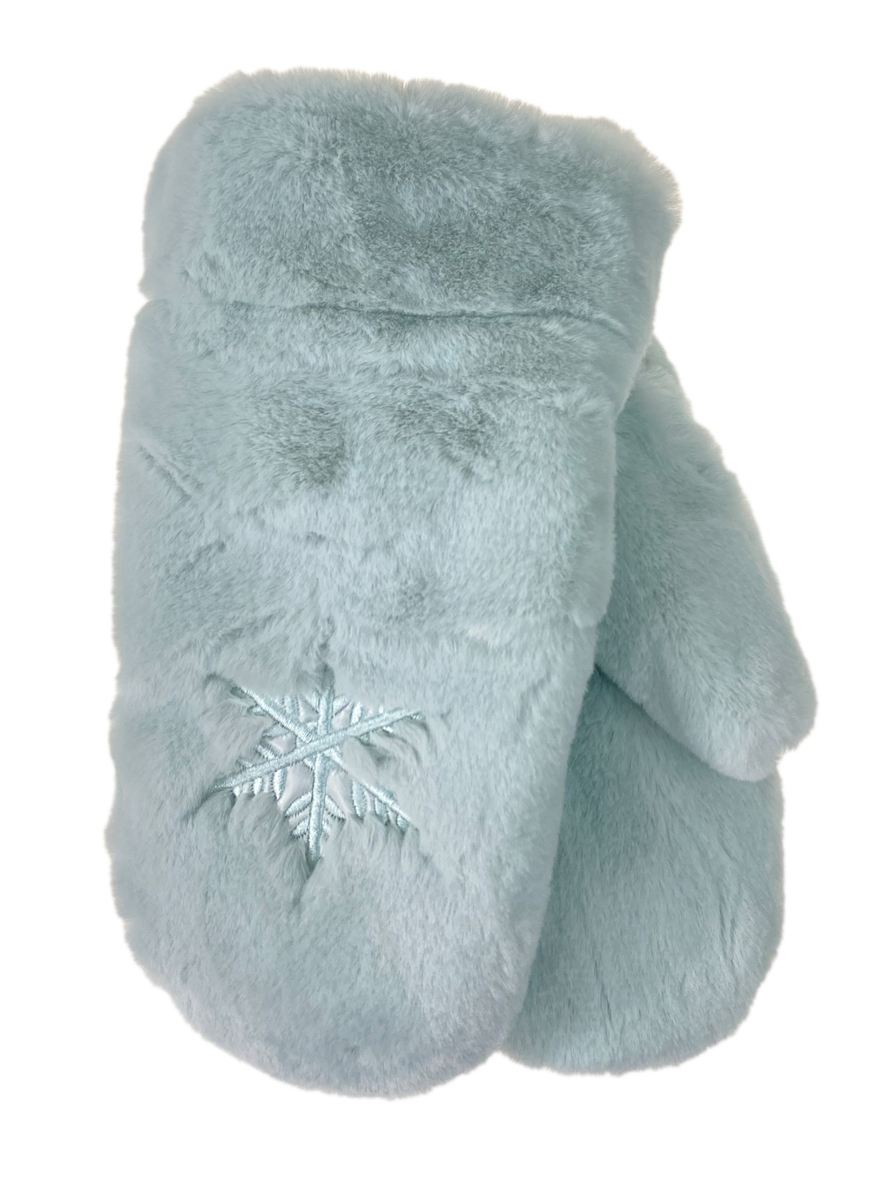 На фото 1 - Зимние женские варежки с подкладом из искусственного меха